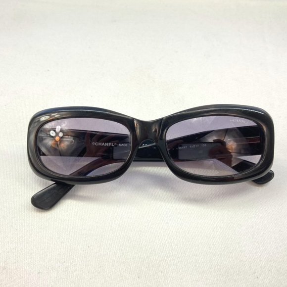 CHANEL Accessories - CHANEL Quilted Black CC Sunglasses